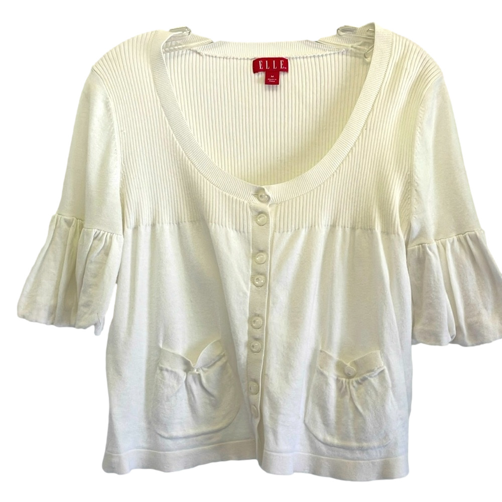 Elle White Top- size medium